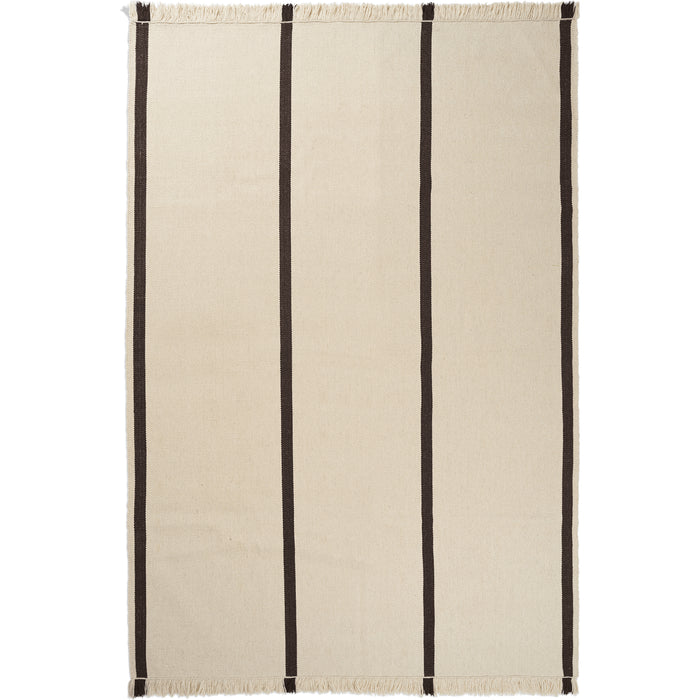 Photo of Calm Kelim Tæppe - Gulvtæppe - 200 X 300 - Off-white/coffee - W300 X D1 X H200 Cm