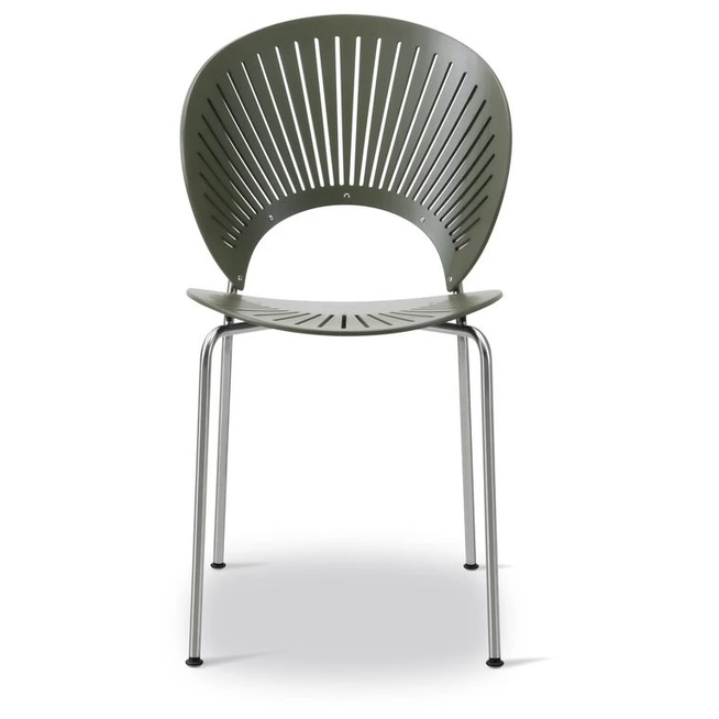 Photo of Trinidad Chair 3398 By Nanna Ditzel - Spisebordsstol - Khaki Green Beech - W48,5 X D57 X H85 X Sh45,5 Cm 1