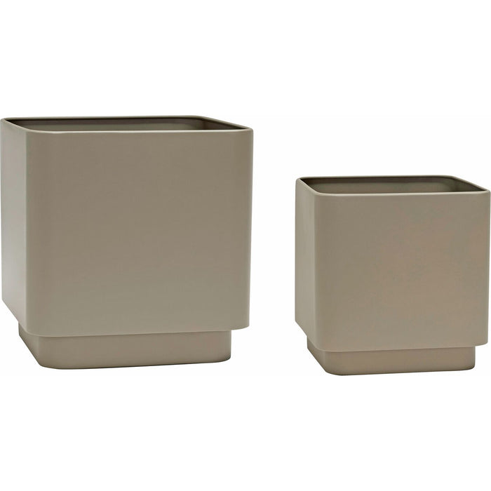 Photo of Cube Planters Brown Set of 2