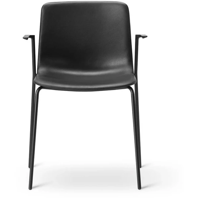 Photo of Pato 4 Leg Armchair 4212 By Welling/ludvik - Full Upholstery - Spisebordsstol - Primo 88 Black - W57 X D52,5 X H79,5 X Sh47,5 Cm