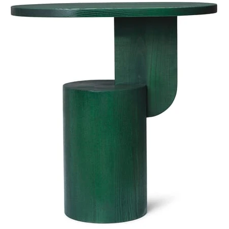 Photo of Insert Side Table - Sidebord - Myrtle Green Stained - W49 X H50 X D34 Cm