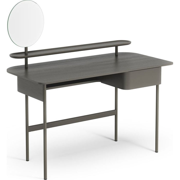 Photo of Luna Desk With Drawer, Shelf And Mirror Oak
