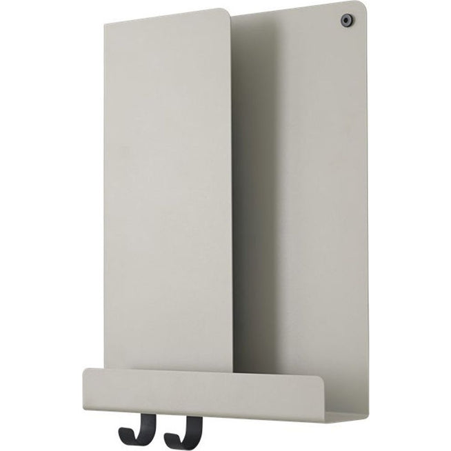 Photo of Folded Shelves Xs, Grey - Wall Shelves - Johan Van Hengel - Black - Metal