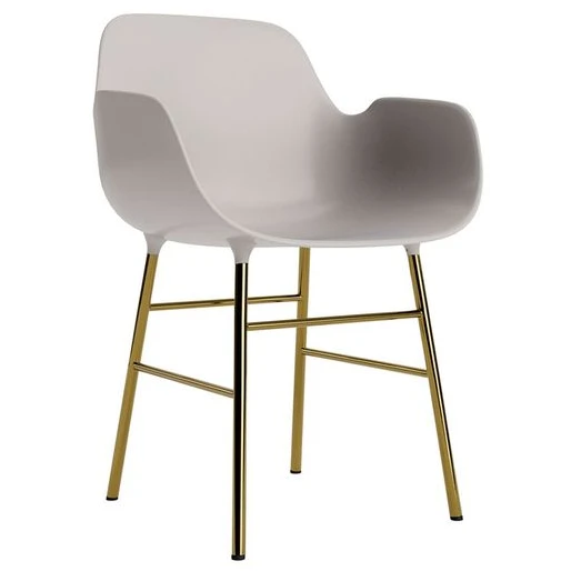 Photo of Form Armchair Steel - Spisebordsstol - Brass /