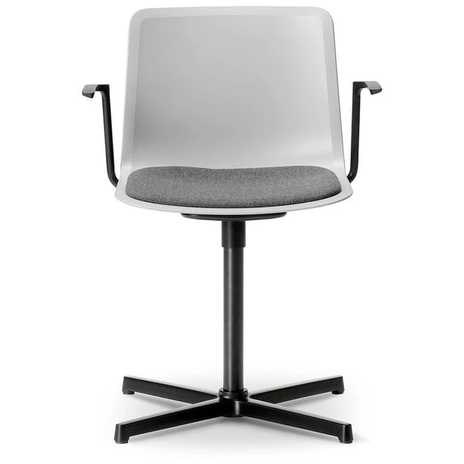 Photo of Pato Swivel Armchair 4011 By Welling/ludvik - Seat Upholstery - Kontorstol - Stone/fiord 151 - W63 X D50 X H79 X Sh46,5 Cm