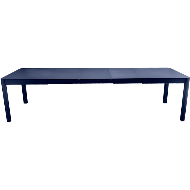 Photo of Ribambelle Table With 3 Extensions, Deep Blue - Matbord Utomhus - Blå - Metall
