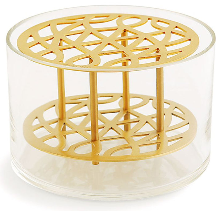 Meadow Vase - Brass, Small - Pots & Vases - Eva Schildt - Transparent, Gold