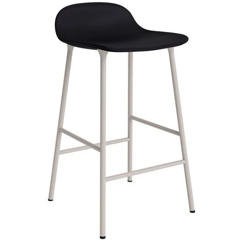 Photo of Form Bar Stool 65 Cm Full Upholstery Warm Grey Steel