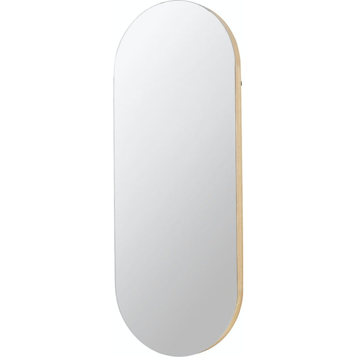 Photo of Alva Oval Mirror - Oak / Glass