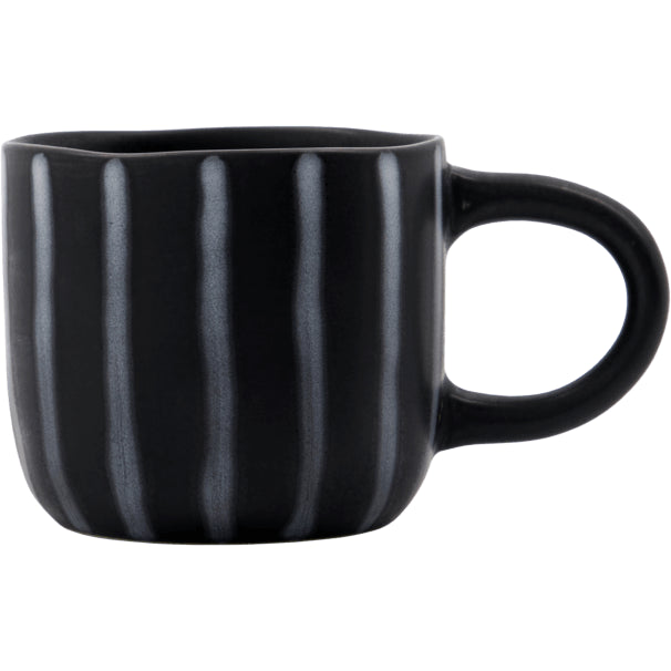 Photo of Line Mug Black/Brown Set of 6 Pieces