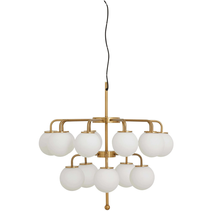 Photo of Palma Chandelier White/Gold