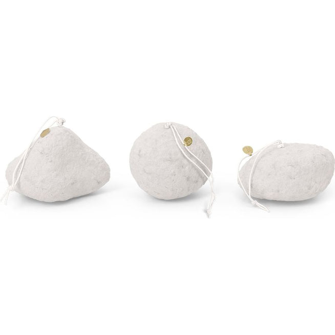 Photo of Snowball Ornaments - Ophæng - Snowball Ornaments - Set Of 3 - White - W7 X D7 X H6 Cm