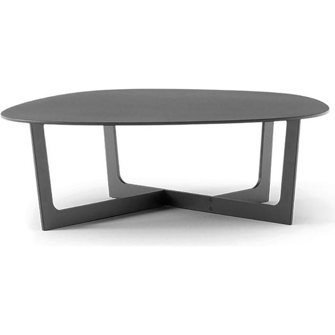 Photo of Insula Table 5192 By Ernst & Jensen - Sofabord - Black Lacquered Aluminium - W121 X D118 X H38 Cm