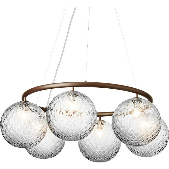 Photo of Miira 6 Circular Chandelier Dark
