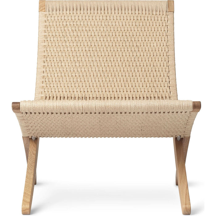 Photo of Mg501 Cuba Folding Armchair Oak Stand Natural Paper