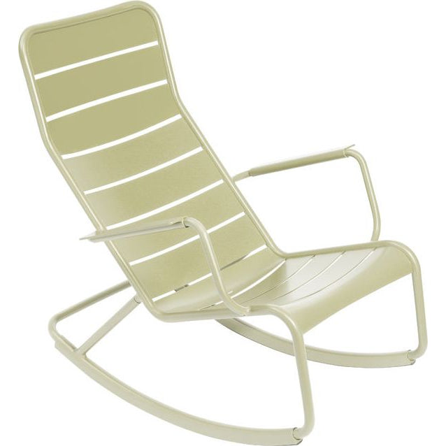 Photo of Luxembourg Rocking Chair Willow Green 65 - Utomhusfåtöljer - Frédéric Sofia - Metall