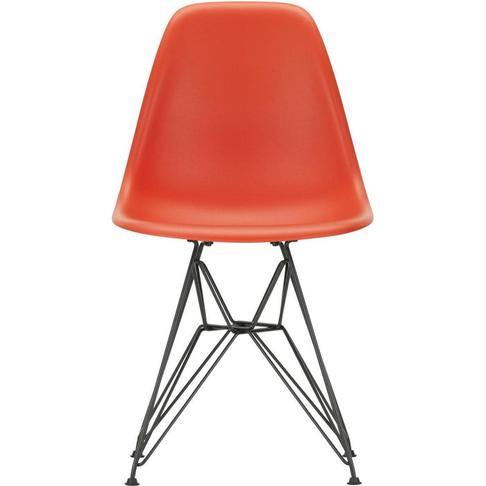 Eames Plastic Chair Dsr - 03 Poppy Red - Basic Dark Base - Matstolar - Charles & Ray Eames - Röd - Metall/plast