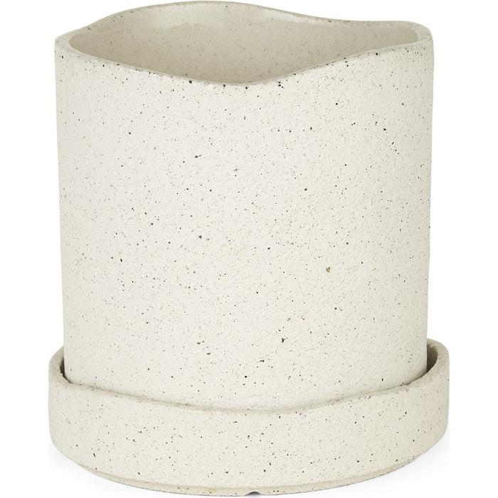 Photo of Uneru Pot - Jar - White - Small - H15 x Ø13 cm