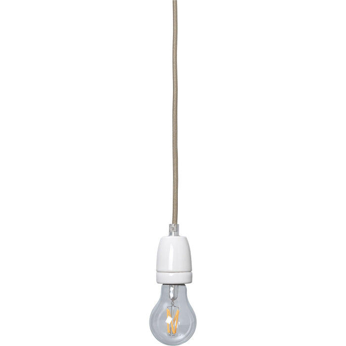 Photo of Fabric Cord Set Ceramic Socket 4m - Ledning - Fabric Cord Set Ceramic Socket 4m - Pendant - W0.5 X D400 X H0.5 Cm