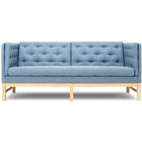 Photo of Ej315 Sofa 1542 By Erik Ole Jørgensen - 2 Personers Sofa - Foss 722 / Light Oiled Oak - W180 X D77 X H81 X Sh43 Cm
