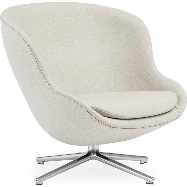 Photo of Hyg Lounge Chair By Simon Legald / Low - Lænestol - Main Line Flax / Aluminium Drejestel - H: 84,5 X L: 83 X D: 80 X Sh: 40 Cm - 18,8 Kg