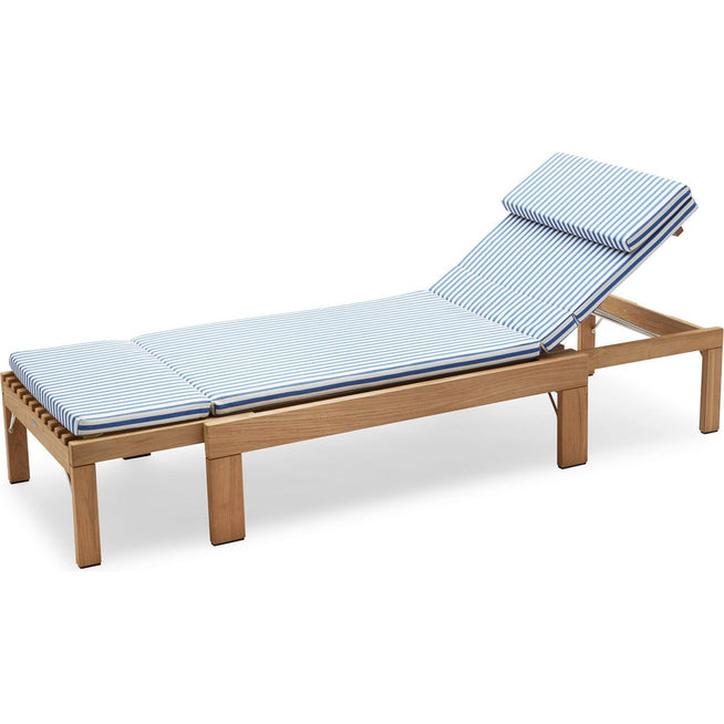 Photo of Skagerak Cushion For Riviera Sun Lounger From Fritz Hansen (sea Blue Stripe)