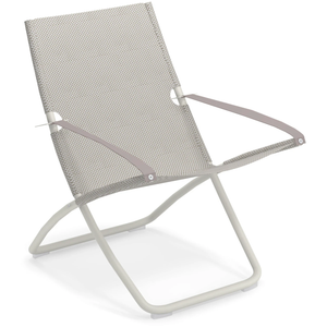 Snooze Deck Chair White 300/42 - Sun loungers & sun loungers - Metal