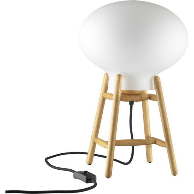 Photo of Hiti U4 Table Lamp - Lacquered Oak, Opal Glass