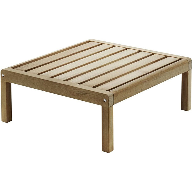 Photo of Virkelyst Table 75x70 cm - Outdoor dining table - Says Who - Brown - Wood