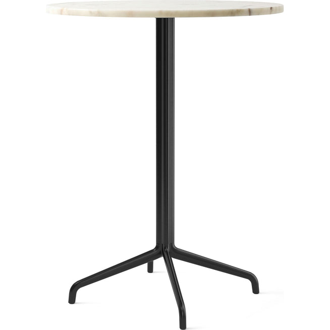 Photo of Harbour Column Bar Table 4-star - Black/off White - Ø80 Cm - Barbord - Norm Architects - Svart - Metall/sten