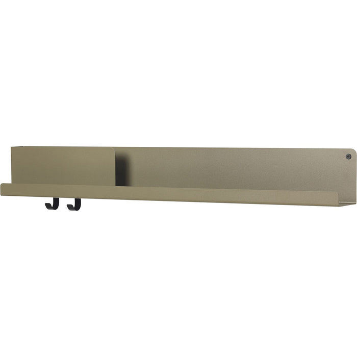 Photo of Folded Shelves - Wall shelves - Johan Van Hengel - Grey - Metal