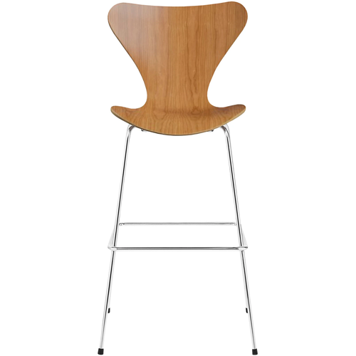 Photo of 3197 Sjuan, Cherry veneer - Bar stools & Bar stools - Arne Jacobsen - Wood-coloured - Metal/wood