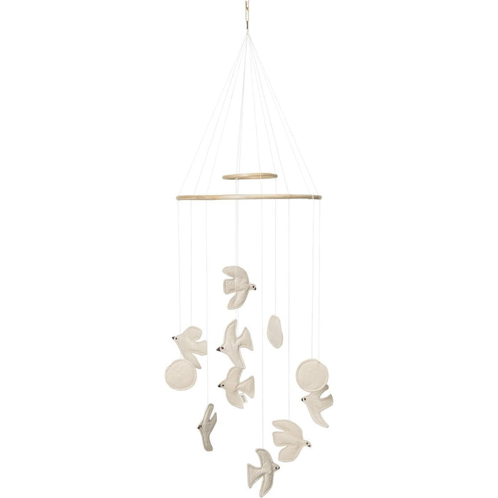 Photo of Swif Bird Mobile - Uro - Undyed - W37 X D37 X H100 Cm