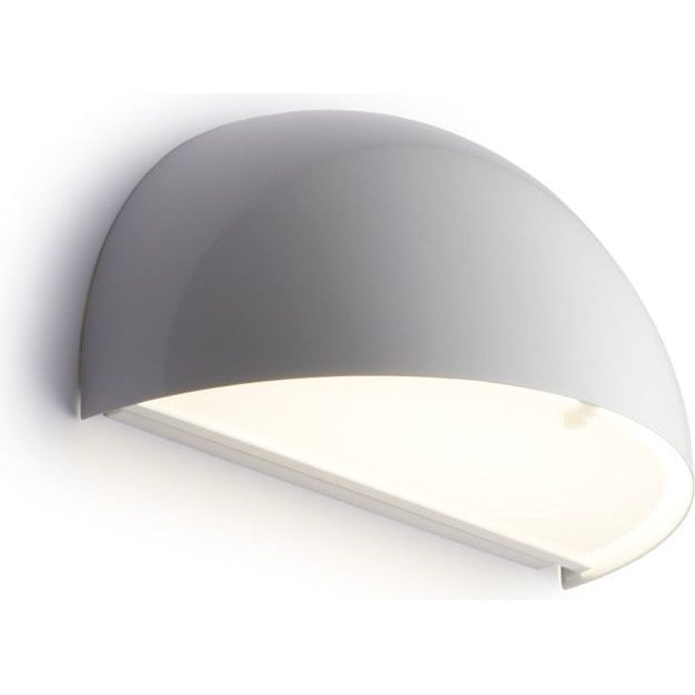 Photo of Rørhat Wall Led, White, 10,5W Led 3000K, Ip23 - Wall Lamps Outdoor - Jesper J. Pedersen - White