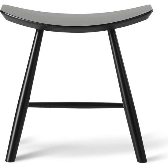 Photo of J63 Stool 3063 By Ejvind A. Johansson - Skammel - Black Ash - W48 X D34,5 X H47 X Sh42,5 Cm