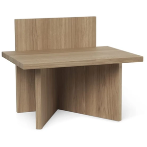 Photo of Oblique Stool - Skammel - Natural Oak - B40 X H33 X D29 Cm