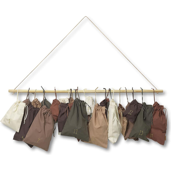 Photo of Christmas Countdown - 24 Bags - Julekalender - Multicolour - H80 X W100 X D1,5 Cm