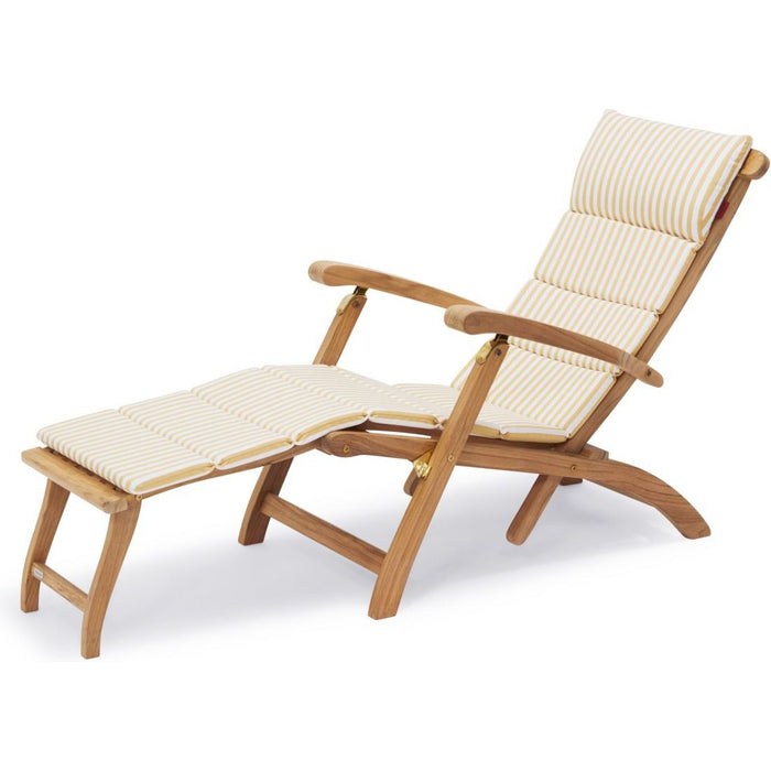 Barriere Deck Chair Cushion, Golden Yellow Stripe - Dynor & Kuddar - Skagerak Design Team - Gul