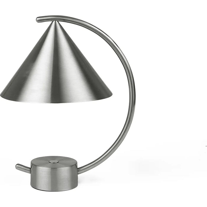 Photo of Meridian Lamp - Bordlampe - Brushed Steel - W20,9 X H26 X D17 Cm