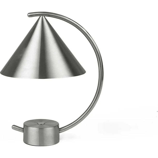 Photo of Meridian Lamp - Bordlampe - Brushed Steel - W20,9 X H26 X D17 Cm