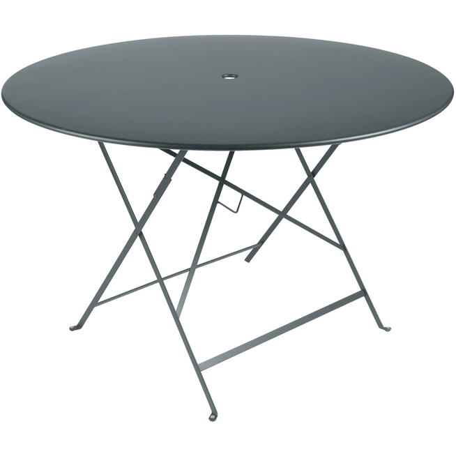 Photo of Bistro Table Ø 117 cm, Storm Grey - Outdoor dining table - Grey - Metal