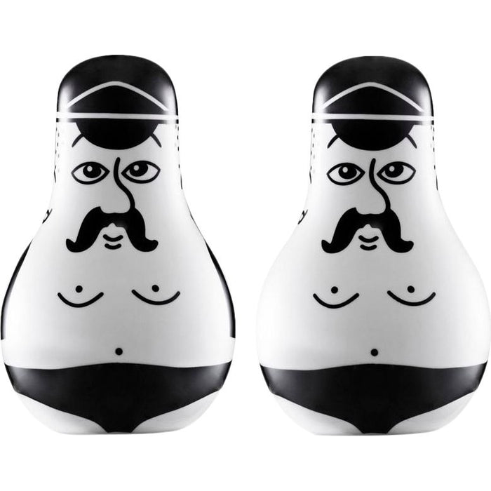 Friends Salt&peber Black/white Str H: 11 Xø: 7 Cm