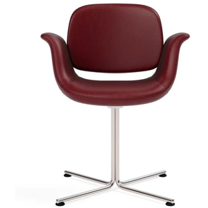 Flamingo Chair 3381 By Foersom & Hiort-lorenzen - Spisebordsstol - Max 93 Indian Red / Stainless Steel - W68 X D63 X H80 X Sh45 Cm