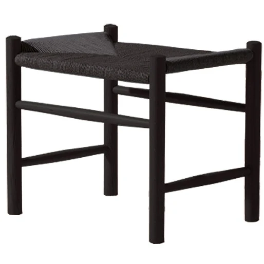 Photo of J16 Stool Natural-Black Lacquered Oak