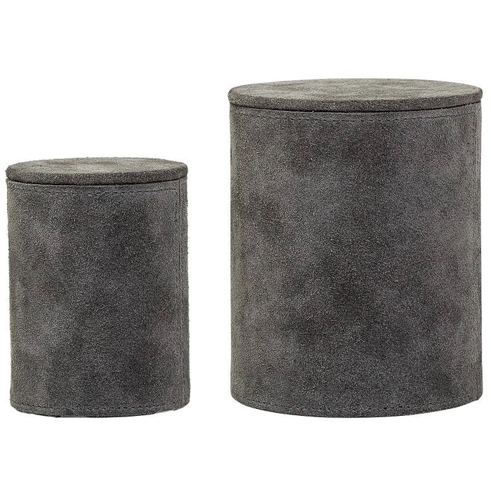 Photo of Storage box grey suede