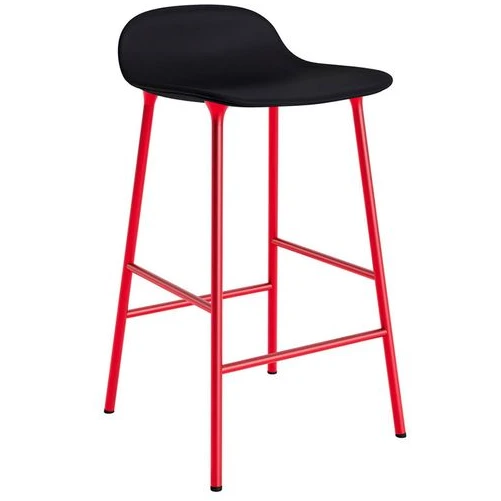 Photo of Form Bar Stool 65 Cm Full Upholstery Bright Red Steel