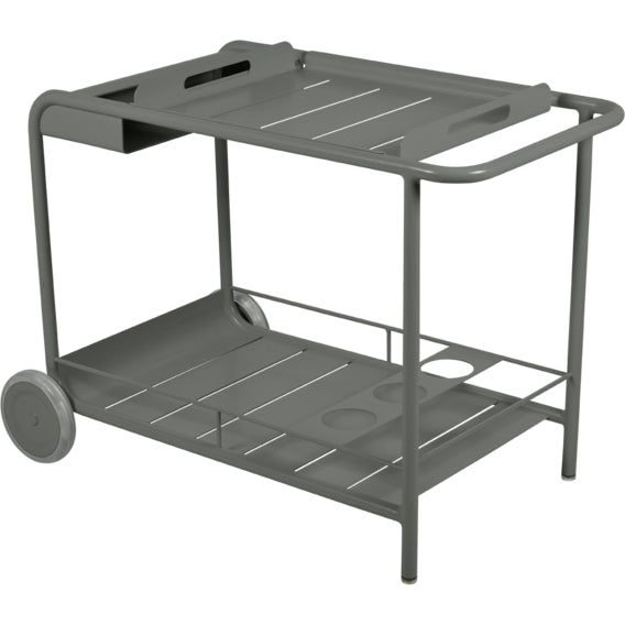 Photo of Luxembourg Side Bar/trolley Bar, Rosemary - Small Tables & Outdoor Side Tables - Frédéric Sofia - Green - Metal