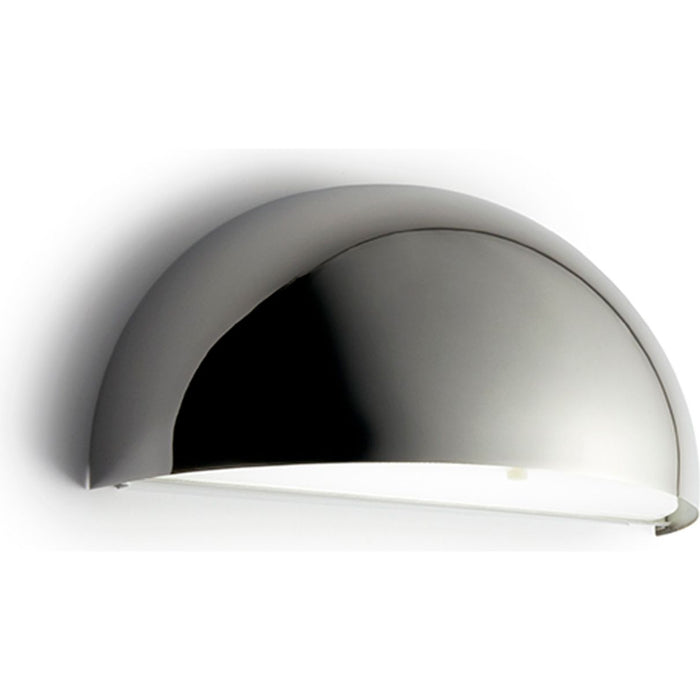 Photo of Rørhat Wall Led, Chrome, 10,5w Led 3000k, Ip23 - Vägglampor Utomhus - Jesper J. Pedersen - Silver