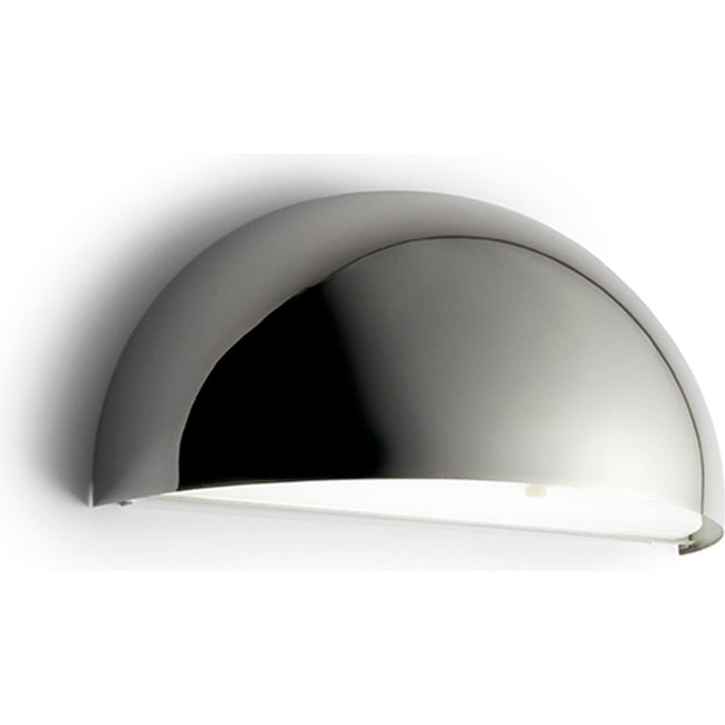 Photo of Rørhat Wall Led, Chrome, 10,5w Led 3000k, Ip23 - Vägglampor Utomhus - Jesper J. Pedersen - Silver