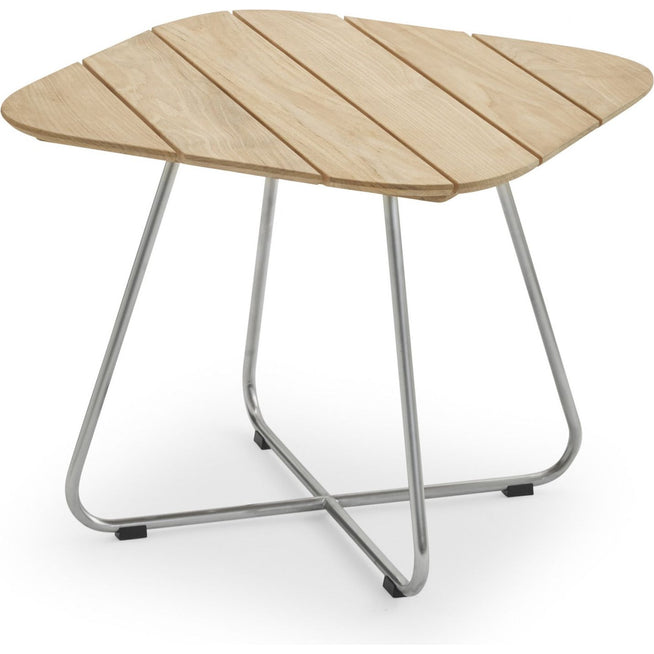 Photo of Lilium Lounge Table - Outdoor Coffee Table - Wood Colored - Metal/Wood